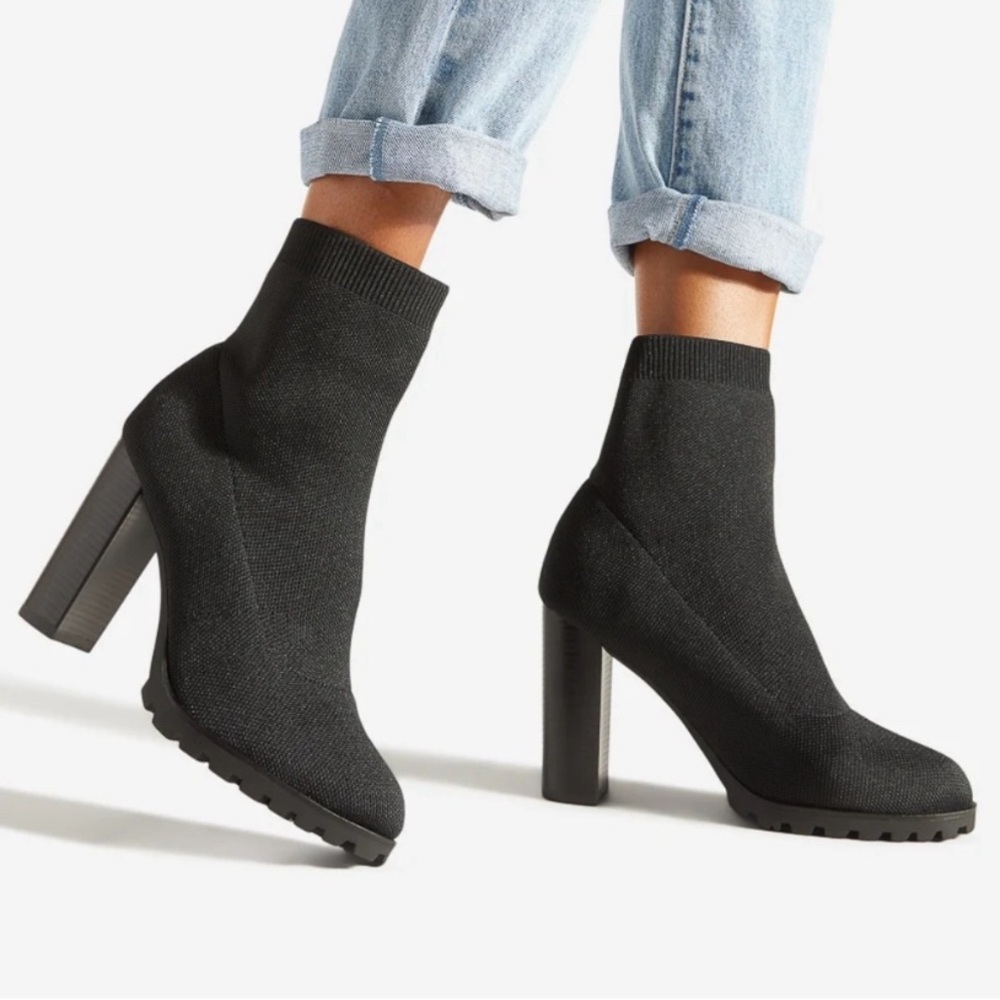 Shoe Dazzle Black Ankle Booties